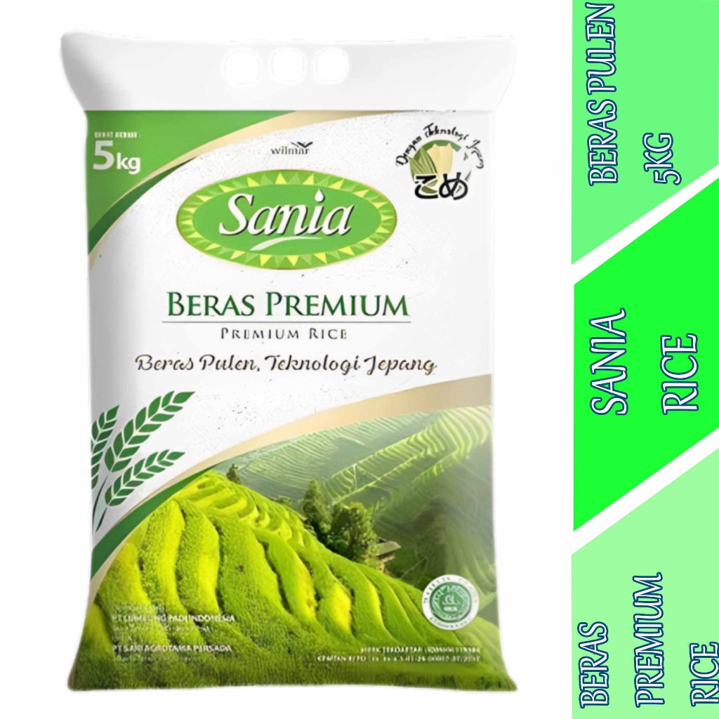 

Beras Putih Pulen - Sania Rice - Beras Premium Rice - 5kg