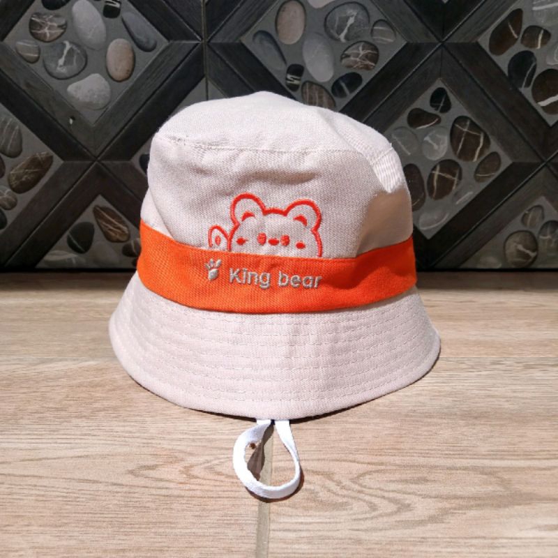 Star+ Topi Bucket anak king bear karakter