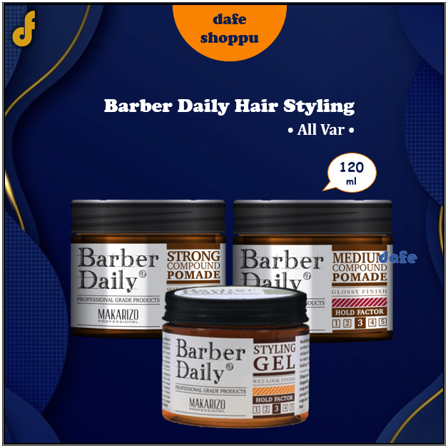 Makarizo Men Premium Barber Daily Hair Styling Pomade Gel 120 ml