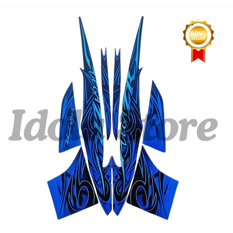 Stiker Striping Vega ZR 2010 Biru List Stiker Standar Vega ZR 2010 Terbaik Berkualitas