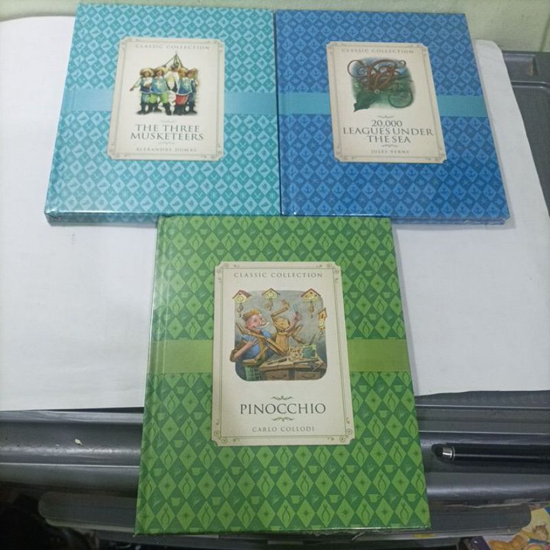 buku impor anak hard cover classic collection 20,000 leagues Under the sea/Jules Verne, pinocchio/ca