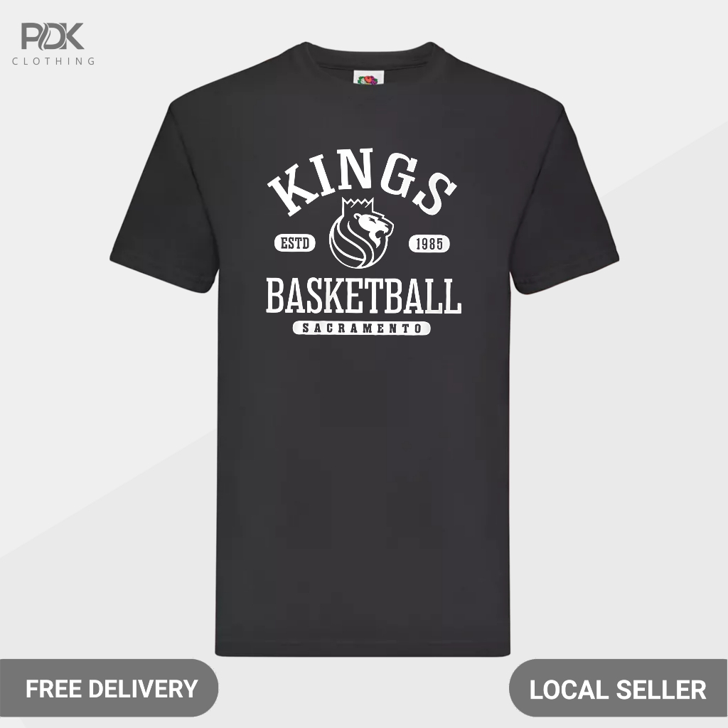 Kaos Pria Baju Kings Sacramento Basketball
