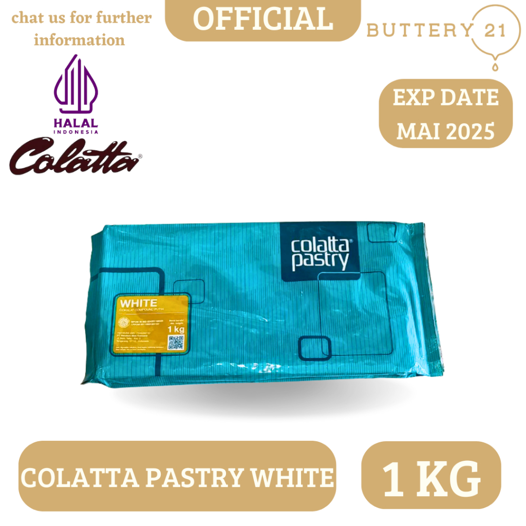 

COLATTA PASTRY WHITE 1 KG/COLLATA PASTRY/COLATA COKELAT PUTIH/COLLATTA/COKLAT PASTRY