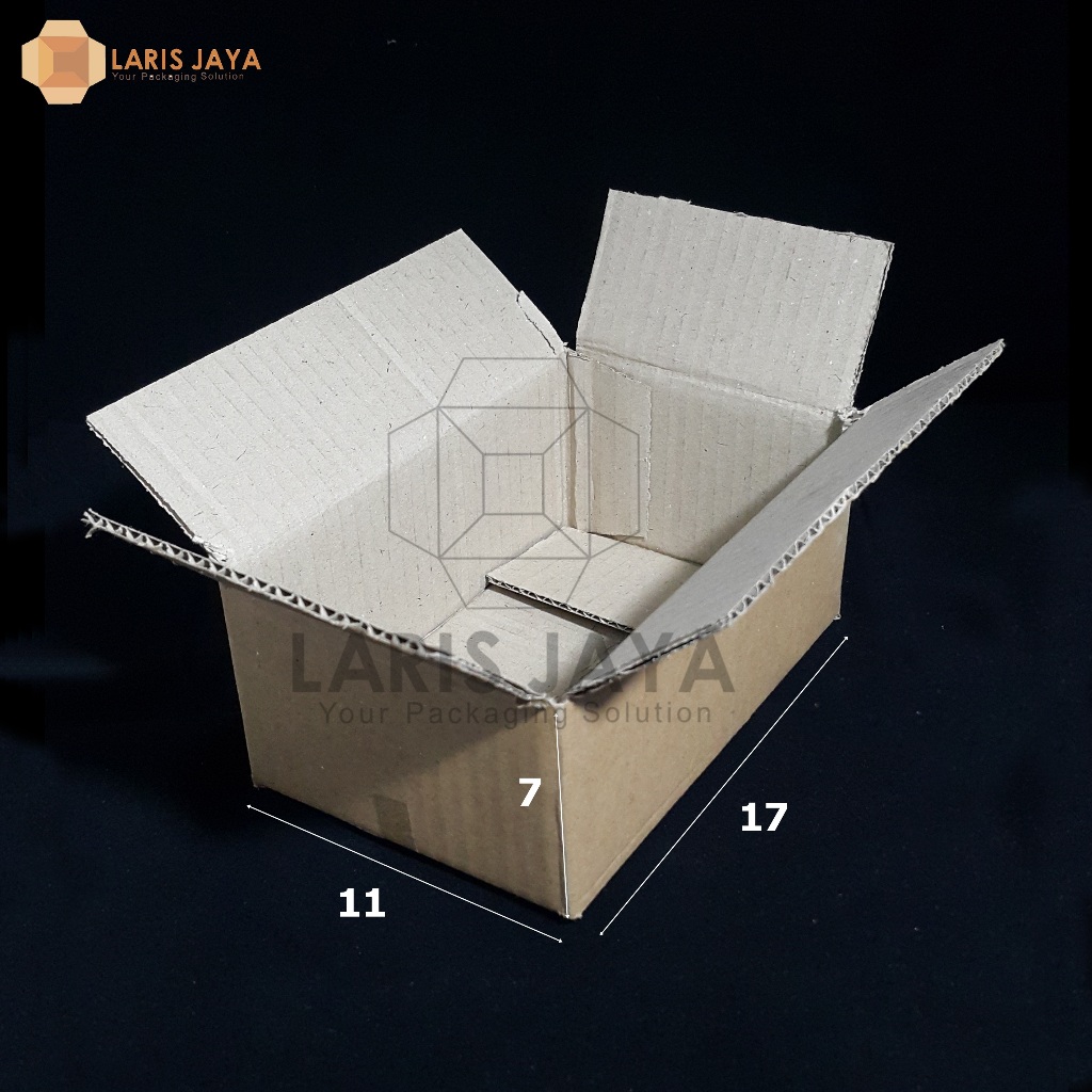

17 x 11 x 7 cm | B FLute | Kardus | Corrugated Box | Packing | Packaging | Baru
