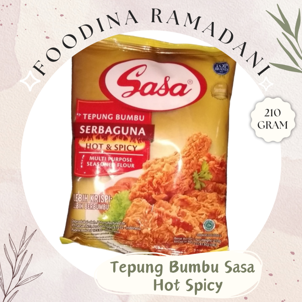 

TEPUNG BUMBU Serbaguna - Hot Spicy Sasa [ 210gr ] Harga Per BKS