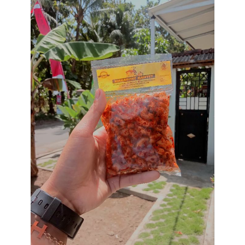 

Makroni bantet original pedas extra pedas|makroni kriwil bantet all varian