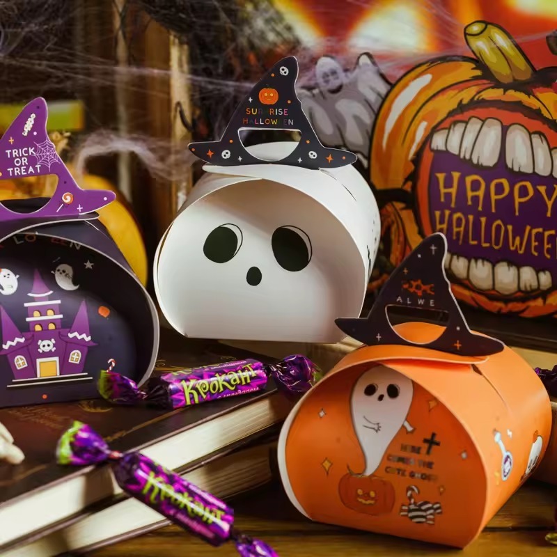 

Kotak Hampers 5 pcs Halloween Party Helowin Pesta Halowin Box Permen Kue Cokelat Hadiah Cookies Coklat Labu Pumpkin Hantu Horor Candy Chocolate Gift Happy Halloween Spooky Ghost Scary Night Horror Dekorasi Hiasan Inspirasi
