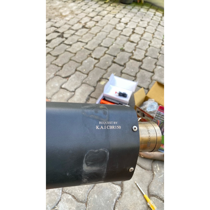 Knalpot KeaSpeed full system leheran bending Cbr/Cb/Sonic/R15 35CM