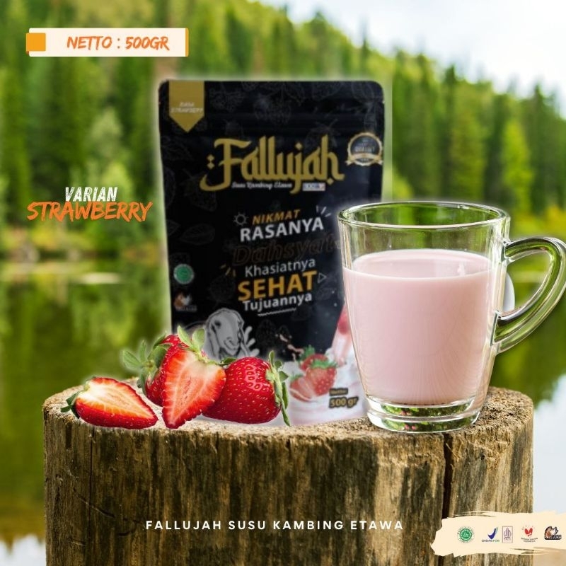 

Susu Kambing Etawa Fallujah Rasa Strawberry (500 gr)