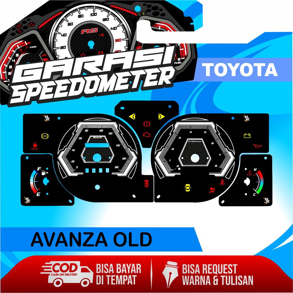 PAPAN SPEEDOMETER CUSTOM TOYOTA AVANZA OLD