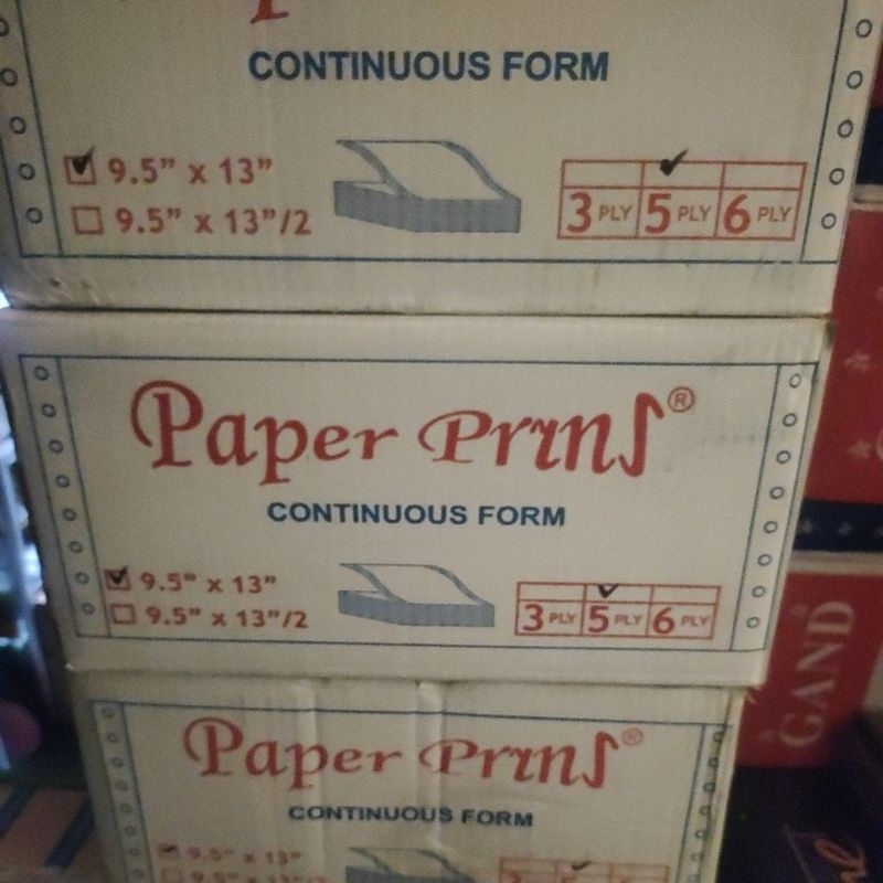 

paper prins continuous form 5 play / dus