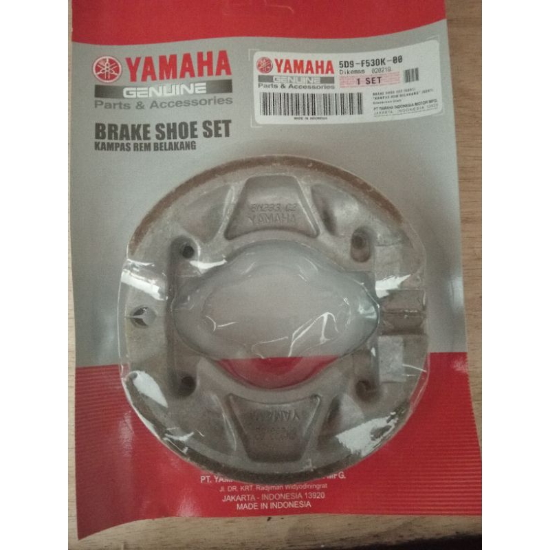 kampas rem belakang Vega zr