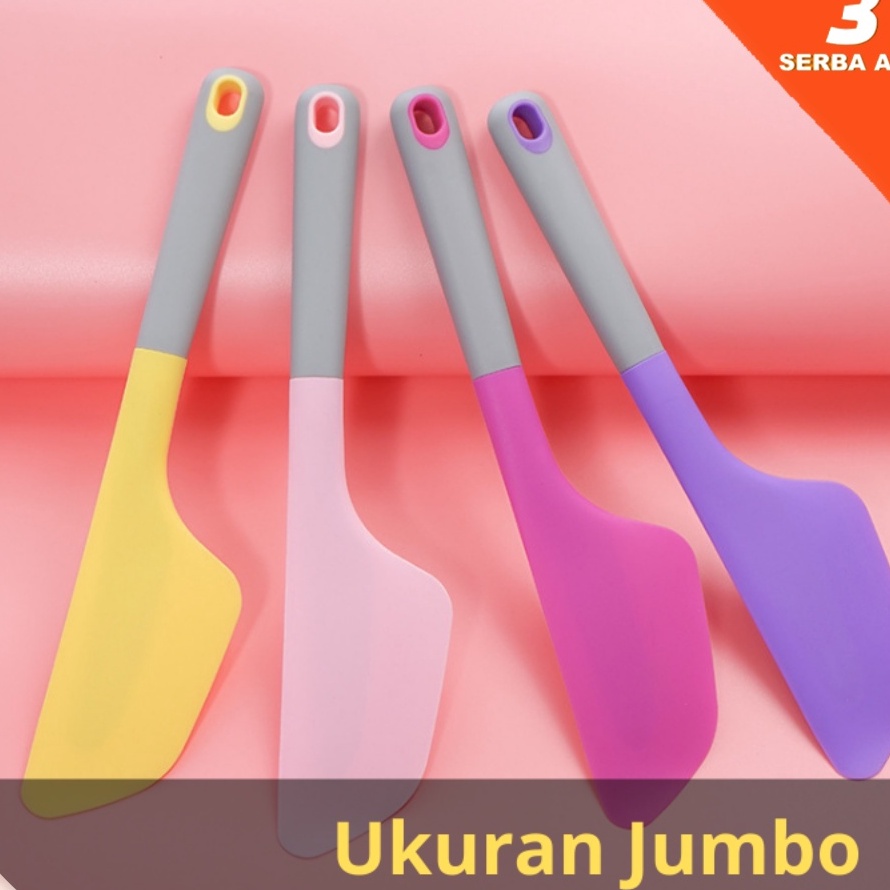 KI3 Spatula Jumbo  Spatula Silikon Jumbo  Spatula Silikon Ukuran  Spatula Silicone Jumbo  Pengikis S