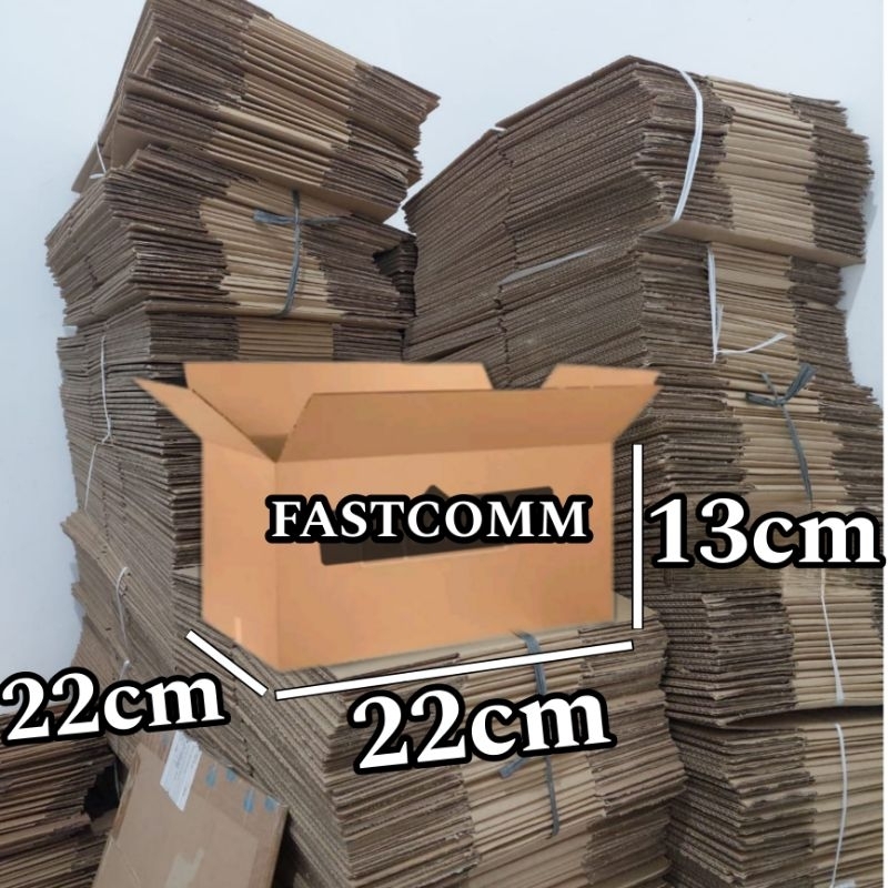 

KARDUS / KARTON BOX BESAR POLOS UKURAN 22 X 22 X 13