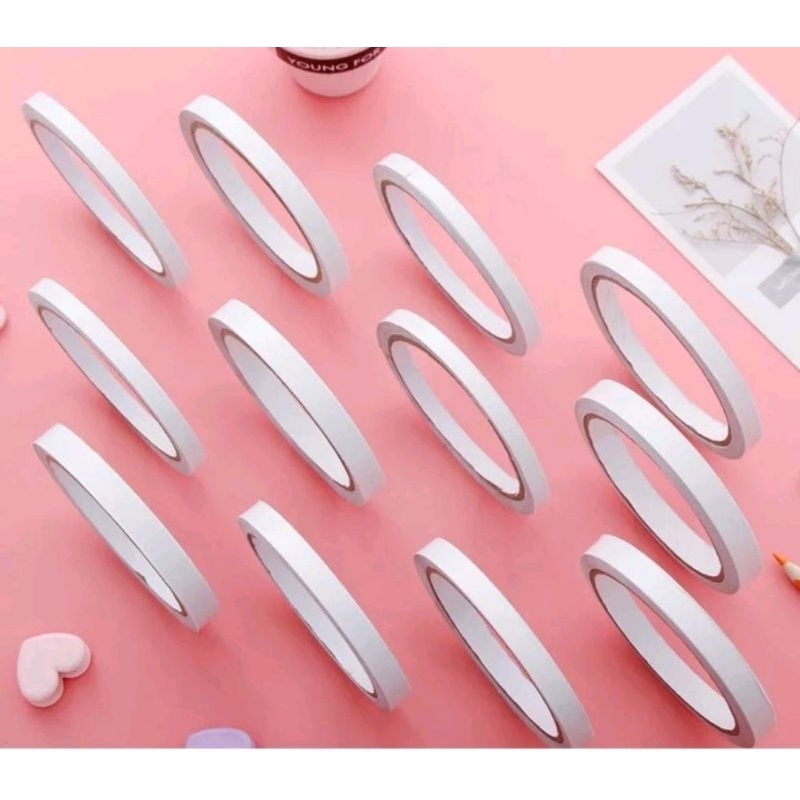 

dobel tape kecil / dobel tape nachi 1/4 in / dobel tape 6mm / isolasi serbaguna