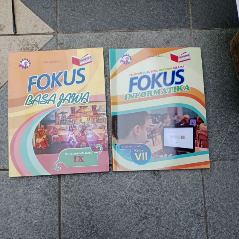 buku pelajaran fokus pelopor buku soal merdeka bekajar informatika dan Bahasa jawa untuk kelas 1/2/3