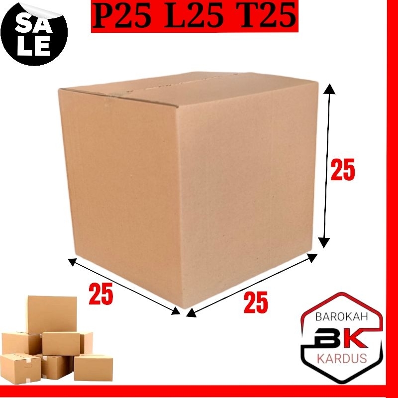 

Kardus 25x25x25 Cm / Kardus Box Packing Polos Tebal Premium