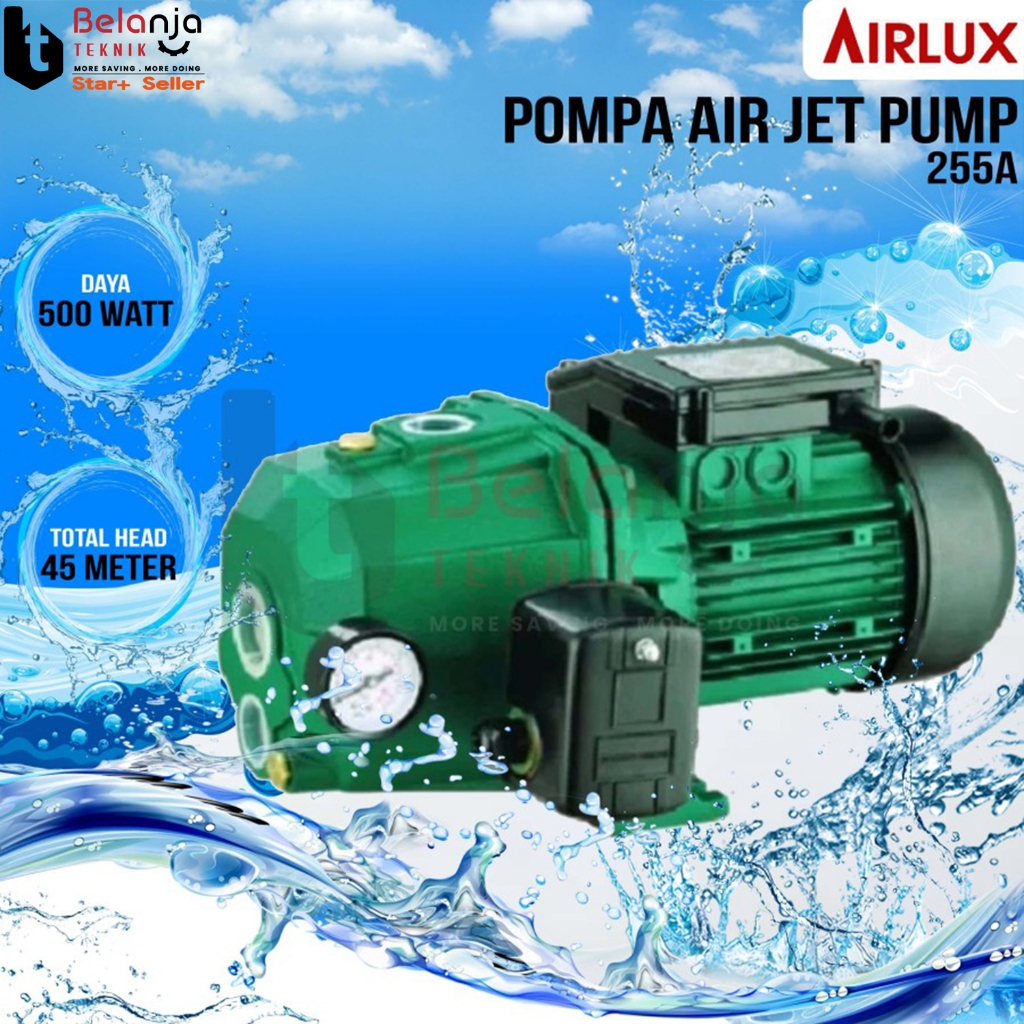 Airlux Mesin Pompa Air 255 A Jet Pump 250 Watt 30 Meter
