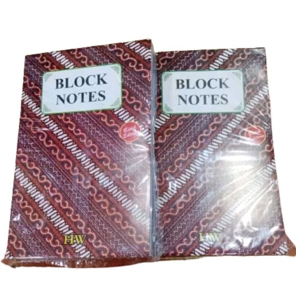 Block Notes Tipis HW(12Pcs)