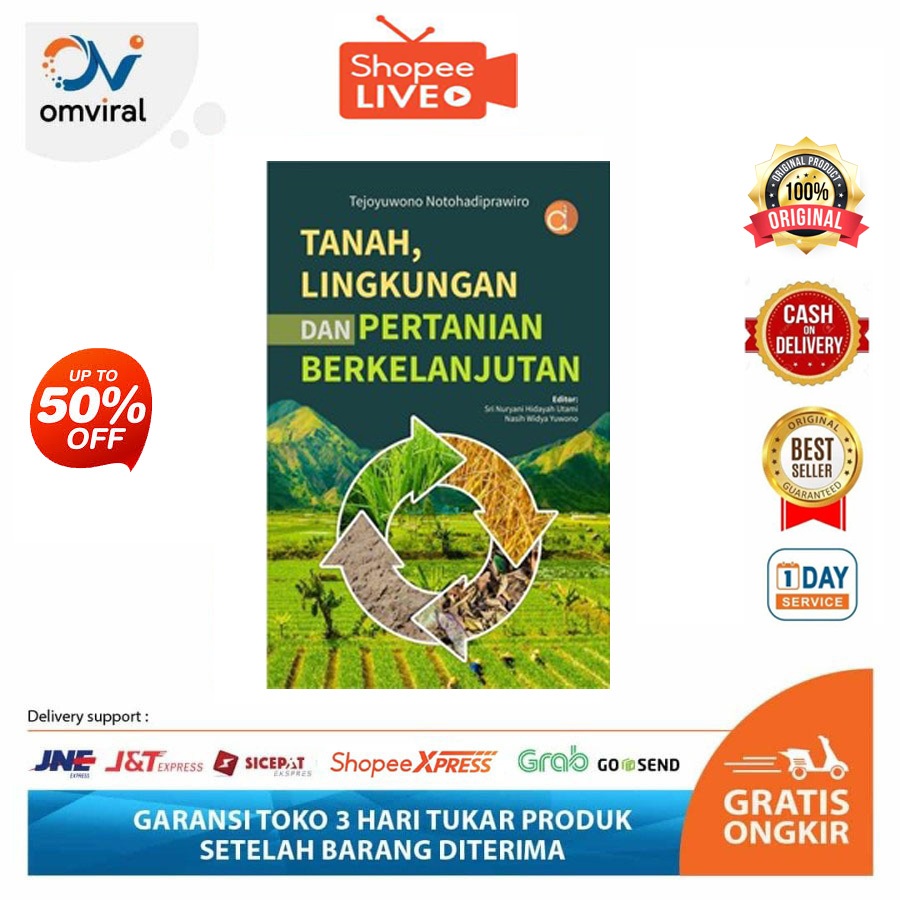 Buku Tentang Tanah, Lingkungan dan Pertanian Berkelanjutan (Agroteknologi, Agrobisnis, AGroindustri,