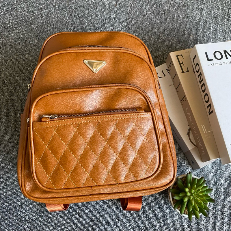 Tas Ransel Wanita Backpack Fashion Aesthethic Ransel Bahan Syintetis Cocok Remaja Hingga Dewasa Muat