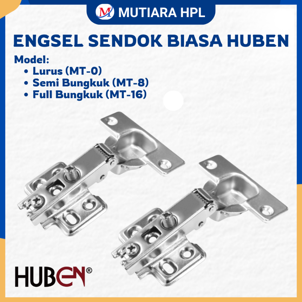 Engsel Sendok Huben Lurus, Semi Bungkuk, Full Bungkuk / Engsel Sendok Pintu Lemari / Engsel Hidrolik