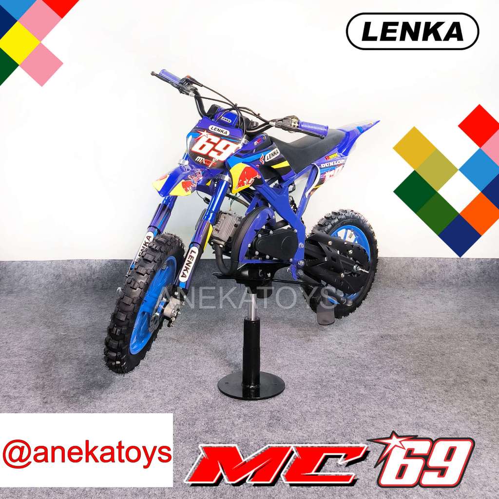 Motor Bensin Lenka MC69 Mini Trail Anak Mesin Rumput Tarik 50cc