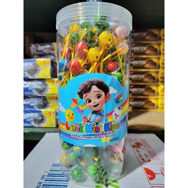 

Permen Lunak Mini Kipas Aneka Rasa Buah ( isi 50 Pcs )