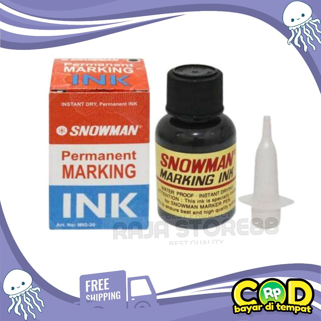 

TINTA SPIDOL PERMANENT SNWOMAN / SNOWMAN PERMANENT MARKING INK / REFFIL SPIDOL
