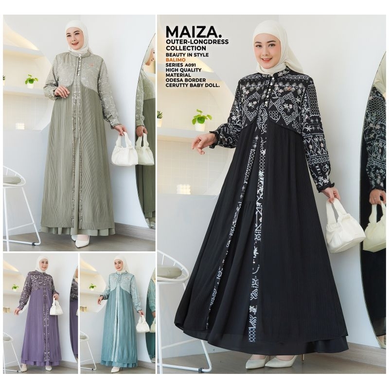 gamis maiza by balimo ori/gamis balimo terbaru