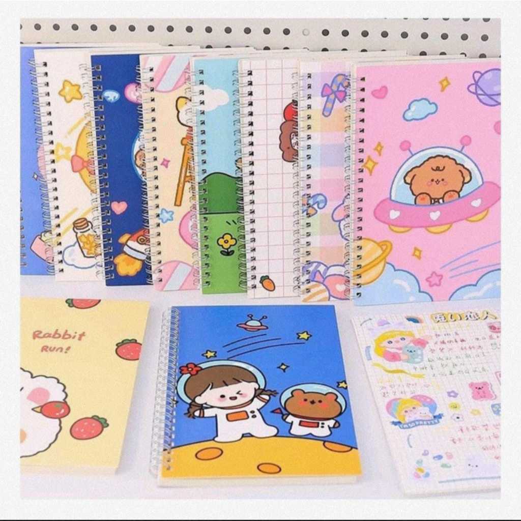 

MCC Notebook Ring A5 3D Buku Tulis Warna Ring Book