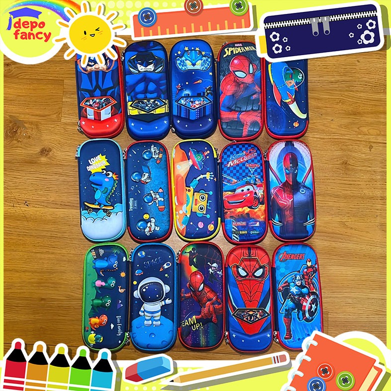 

Kotak Pensil 1 Resleting HARD CASE Gambar Timbul SH-6691 / Tempat Pensil / Tepak Pensil / Box Pencil / Boks Pensil