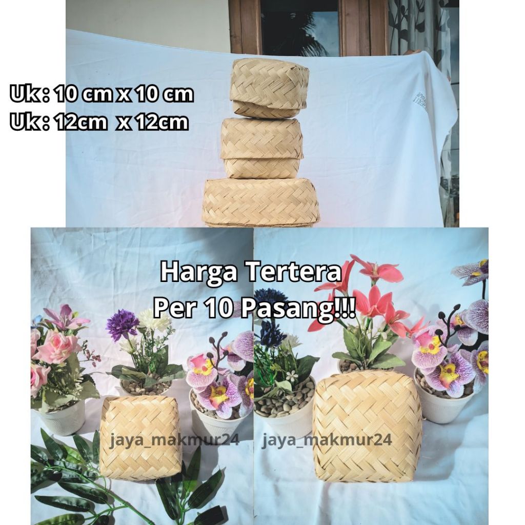 besek bambu mini / besek bambu kecil / besek bambu souvernir dan snack