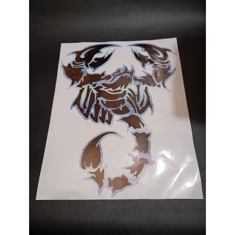 

stiker vinyl gambar besar (scorpio hitam)