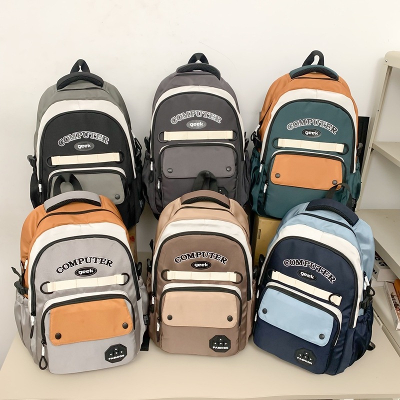 ESENBO - Tas Ransel Sekolah Korean Style ESENBO Duyun - Tas Backpack Pria/Wanita