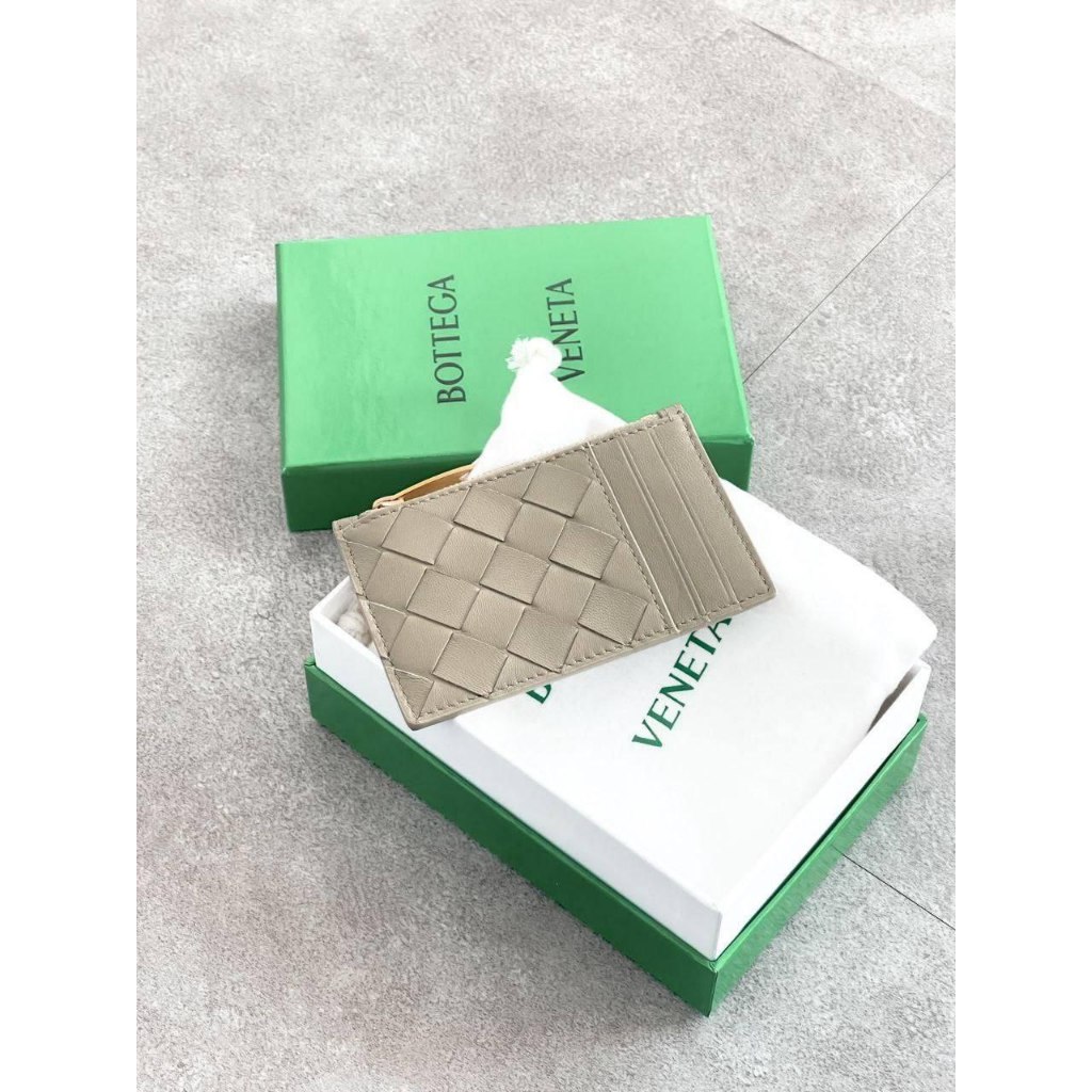 Card Holder BV Zip Card Holder Taupe Original