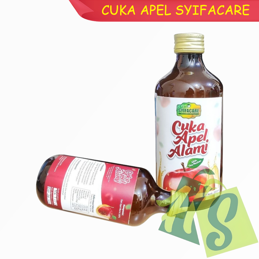 

Cuka Apel Alami Murni Syifacare 330ml Bantu Diet Kolesterol Darah Tinggi dan Pencernaan Asli