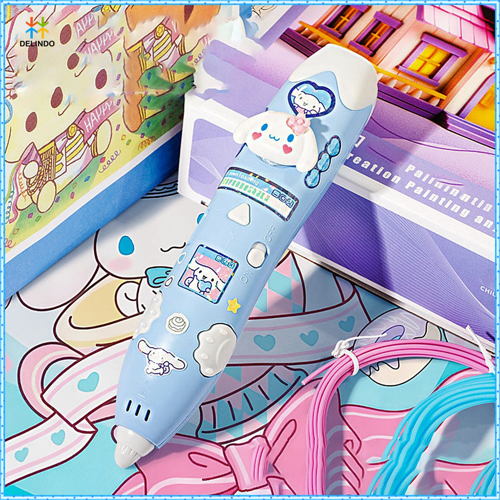

sg Wireless 3D Pen Sanrio Edition Pulpen 3 Dimensi Mainan Anak DIY