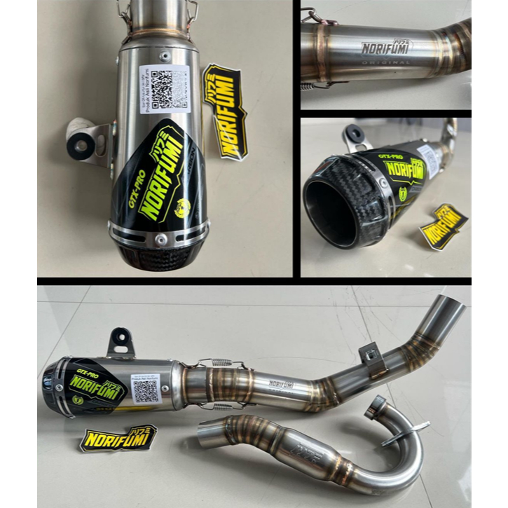 Knalpot NORIFUMI ORIGINAL GTX PRO CARBON Kompetisi KLX 150 CRF 150 WR 155 DTRACKER 150
