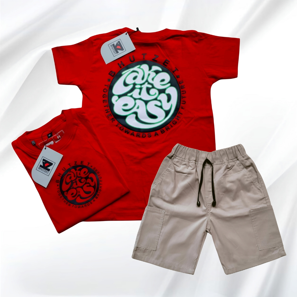 NRA Kaos Anak Setelan Distro/Chino / Setelan Baju Anak Laki Laki / Baju Anak Laki Laki