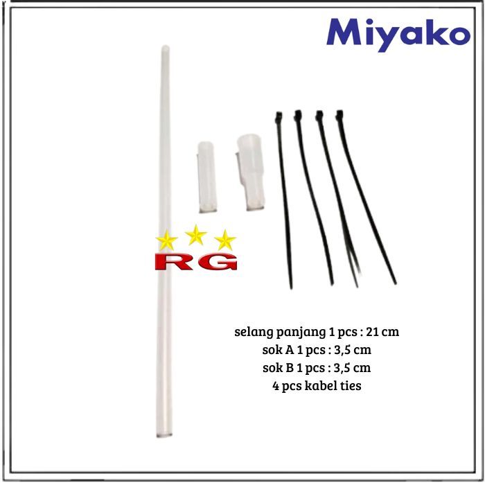 SELANG SET DISPENSER AIR PANAS II SELANG DISPENSER MIYAKO FOOD GRADE