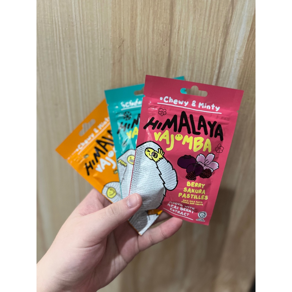 

Big Foot Himalayan Salt Vajomba Chewy & Minty Pastilles 25g Permen Pereda Tenggorokan