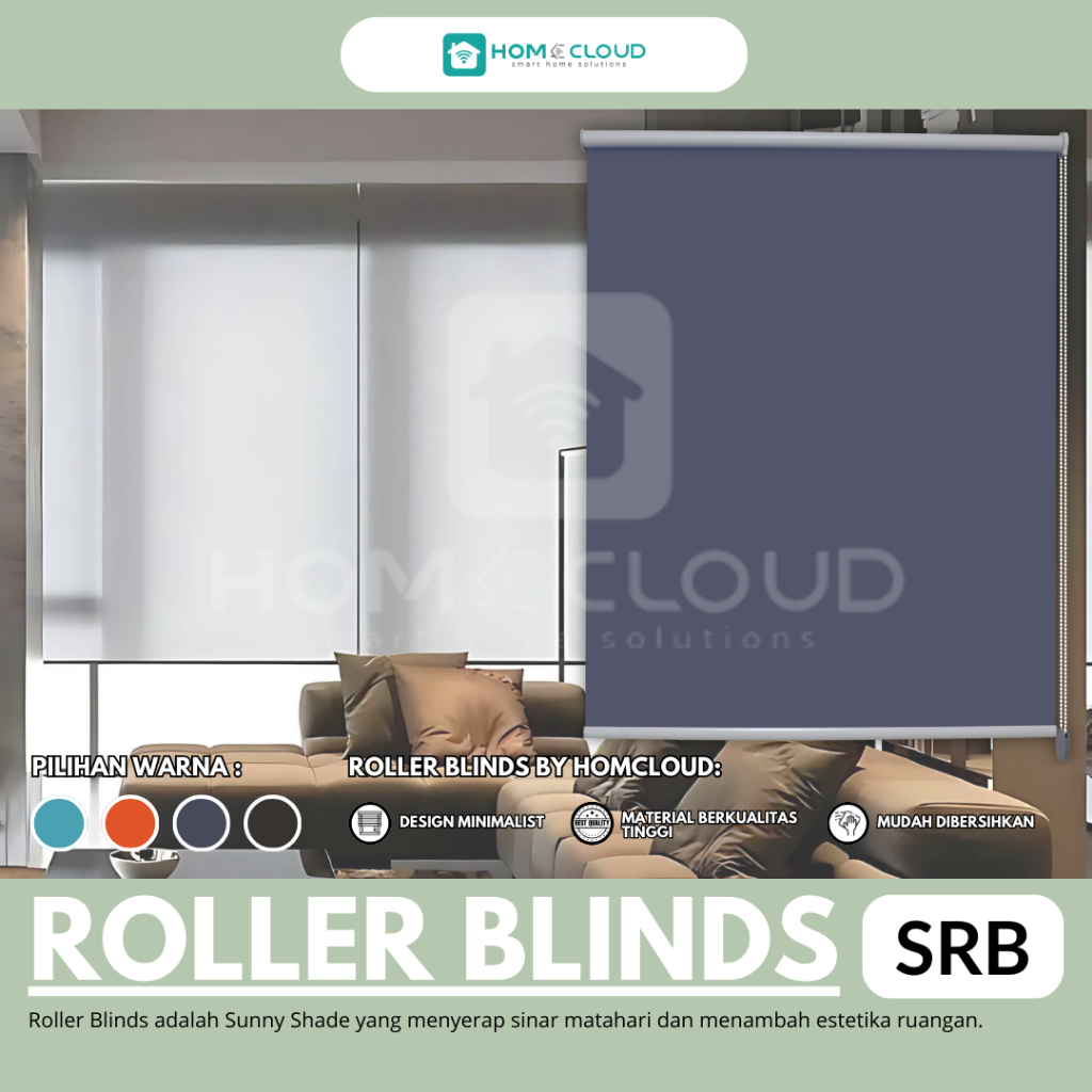 Roller blinds otomatis Gorden Dimout Tirai gulung Gorden gulung dimout Tirai gulung - Gorden kantor