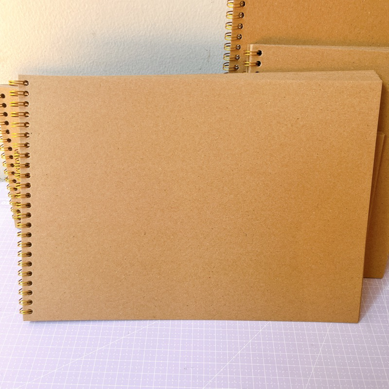 

Scrapbook Album A4 Notebook Photo Journal Buku Vintage Polos Coklat Kado Unik