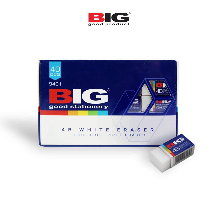 

TBMO PENGHAPUS / ERASER B-40 9401 WHITE BIG ISI 40 / PACK