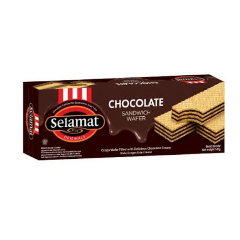 

Selamat Chocolate Sandwich Wafer Original 145 gram