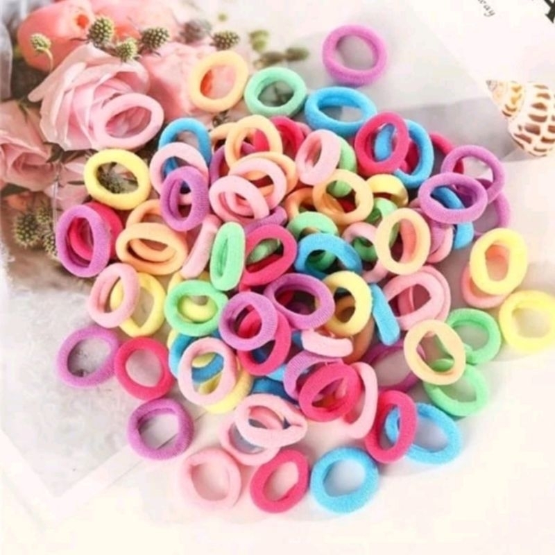 Ikat Rambut Donat mini isi 10 pcs