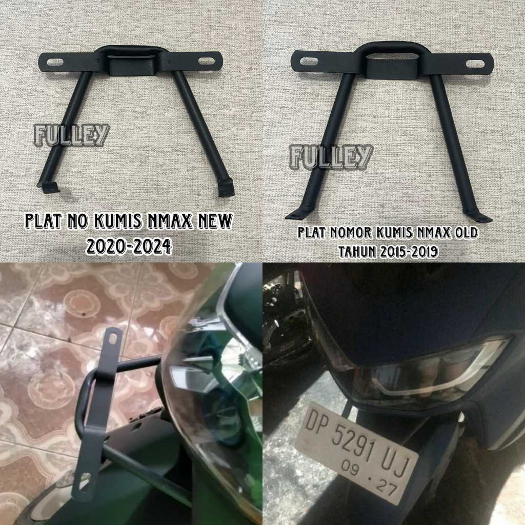 BRACKET DUDUKAN PLAT YAMAHA NMAX OLD TAHUN 2015-2019 NMAX NEW 2020-2024 BREKET DUDUKAN PLAT NOMOR KU