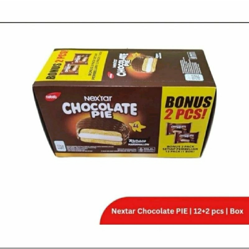 

NEXTAR CHOCOPIE ISI 12 X 28 gram Bonus 2 pcs