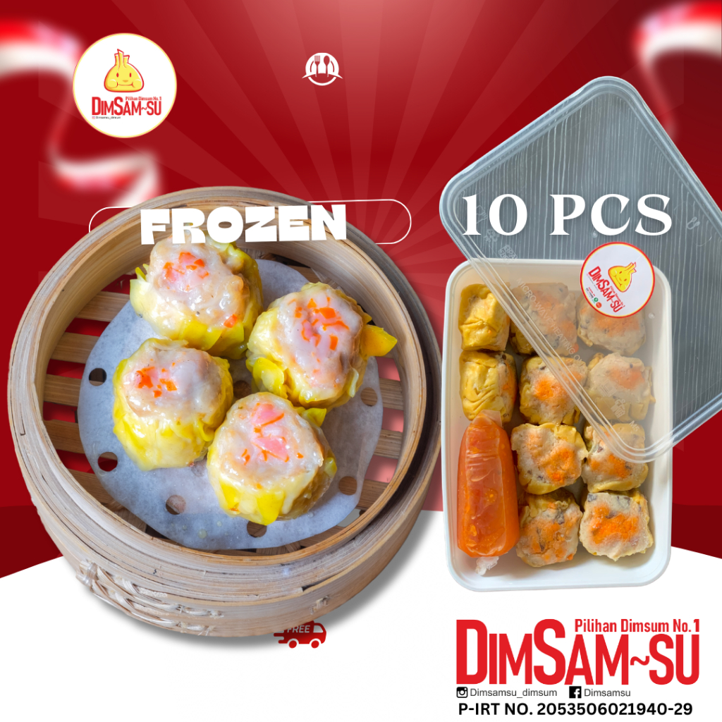 

Dimsamsu Dimsum Frozen Food SIOMAY CRAB Premium Enak /Dimsum Frozen/Enak/murah/Frozen food (Khusus Instan Malang & Batu))